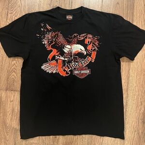 Black Large Harley Vacaville CA Tee